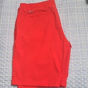Size 38 Red Puma Golf Shorts